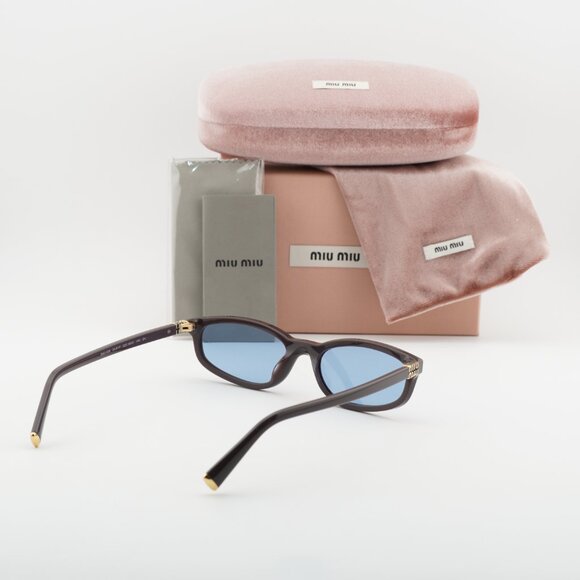 Miu Miu MUA06S 22C60O Rectangle Sunglasses – Moka \\Light Blue main image 4